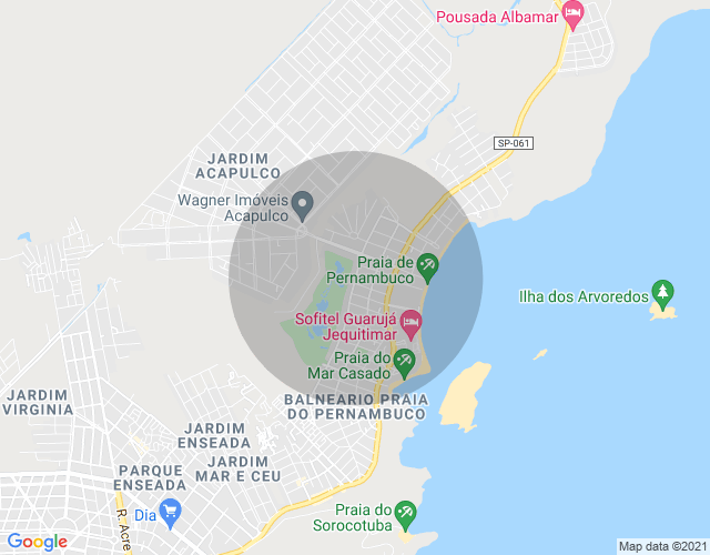 Imóvel no mapa