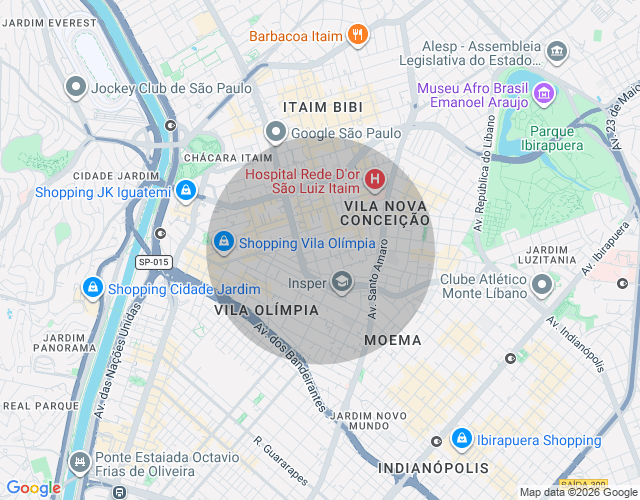 Imóvel no mapa