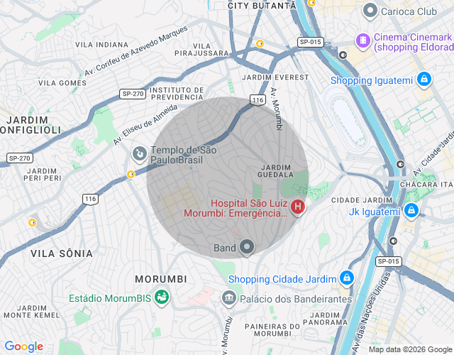 Imóvel no mapa
