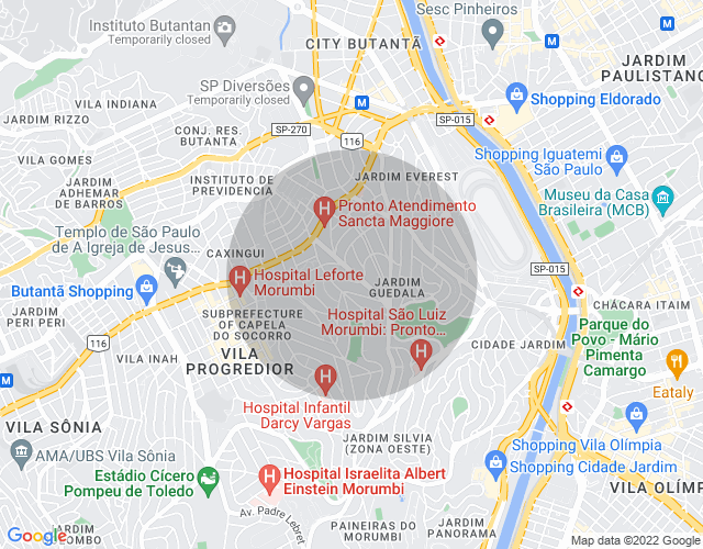 Imóvel no mapa