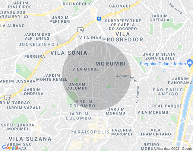Imóvel no mapa
