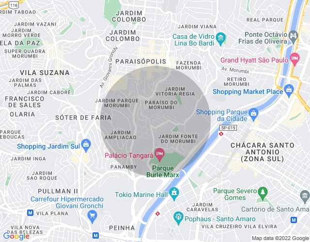 Imóvel no mapa