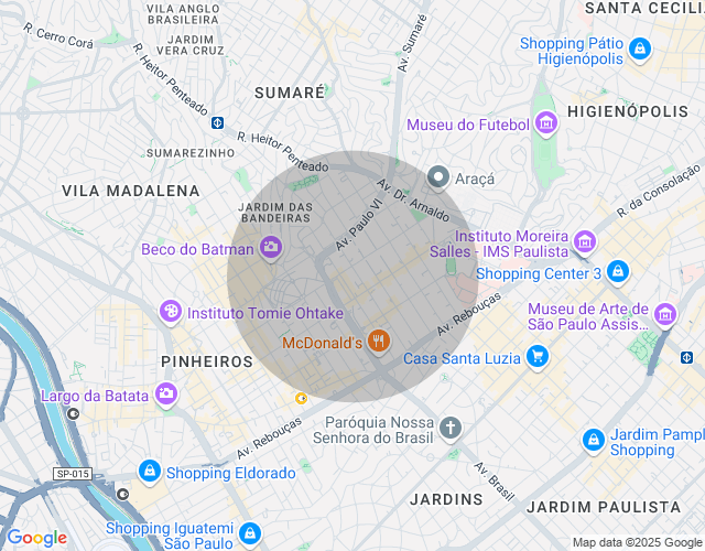Imóvel no mapa