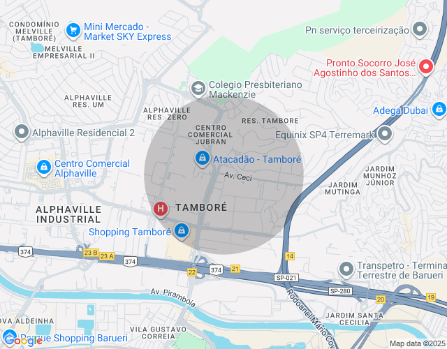 Imóvel no mapa