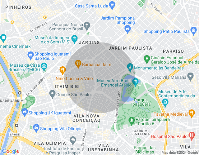 Imóvel no mapa