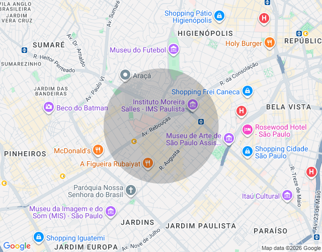 Imóvel no mapa