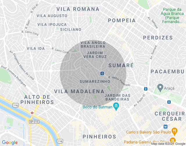 Imóvel no mapa