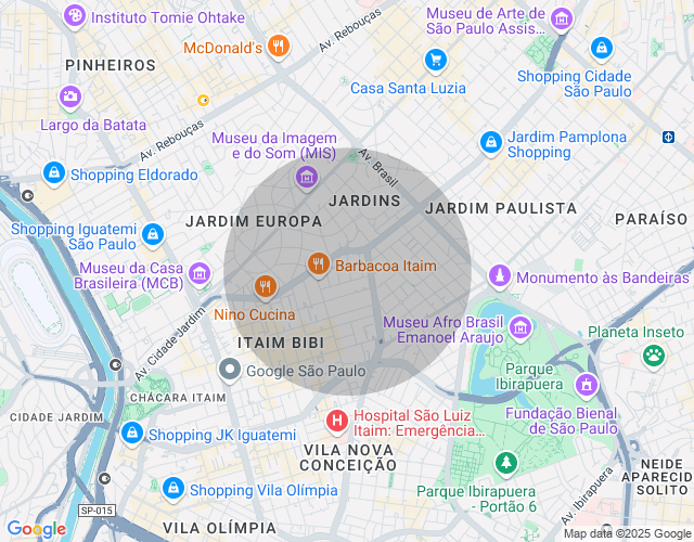 Imóvel no mapa