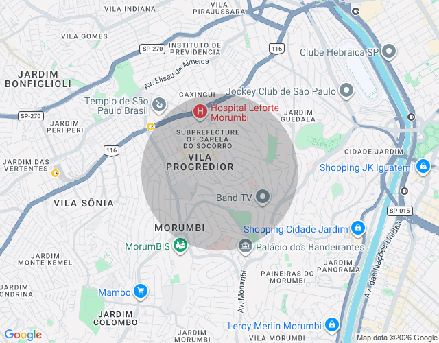Imóvel no mapa