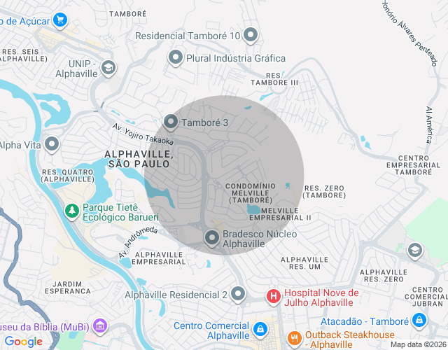 Imóvel no mapa