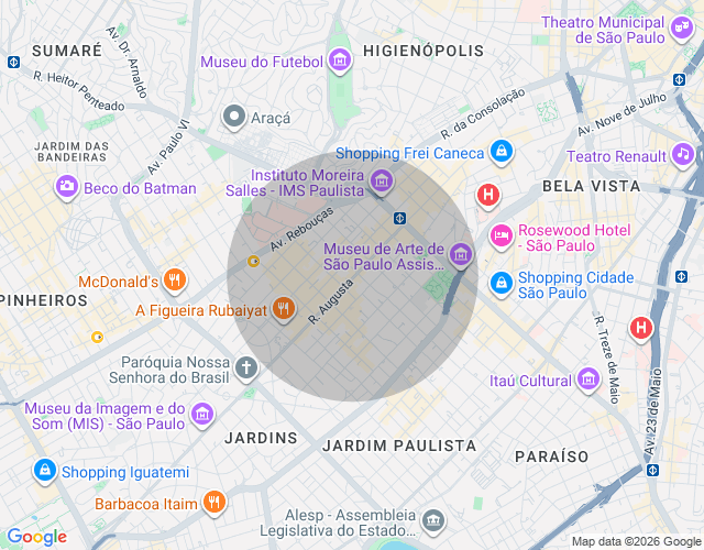 Imóvel no mapa