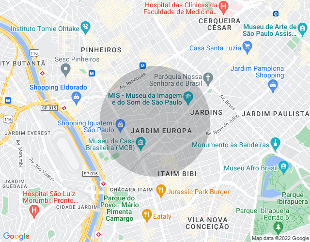Imóvel no mapa