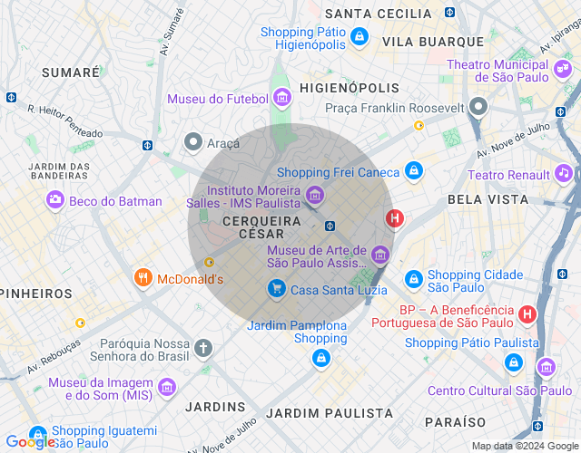 Imóvel no mapa