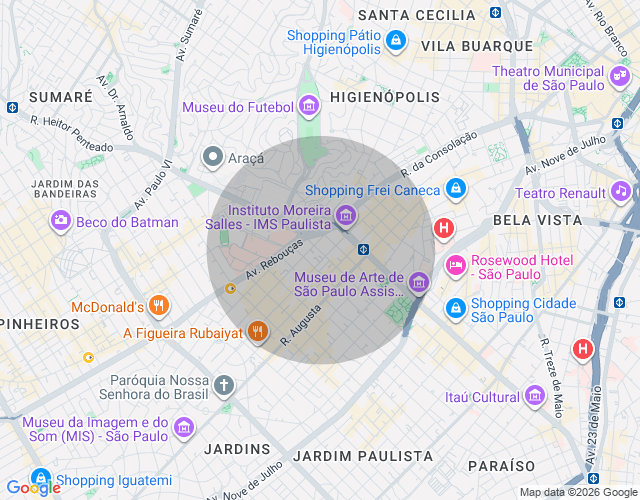 Imóvel no mapa