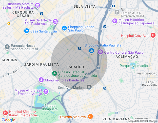 Imóvel no mapa