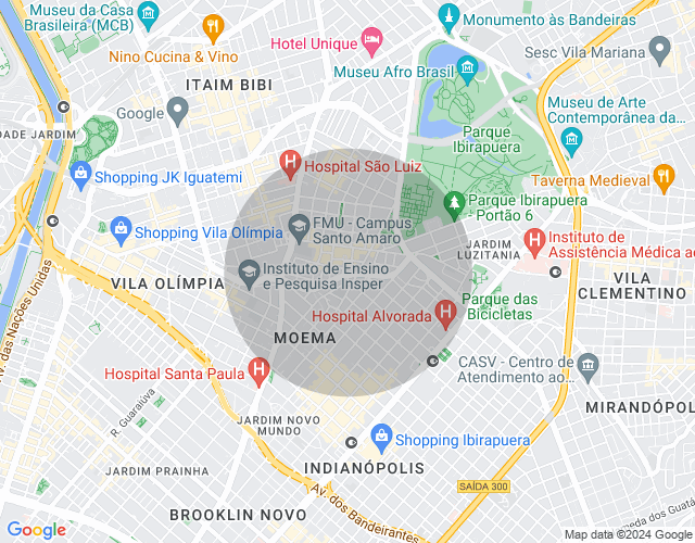 Imóvel no mapa