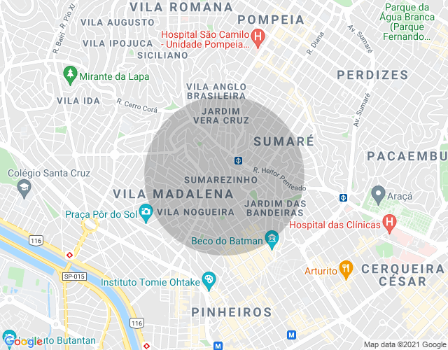 Imóvel no mapa