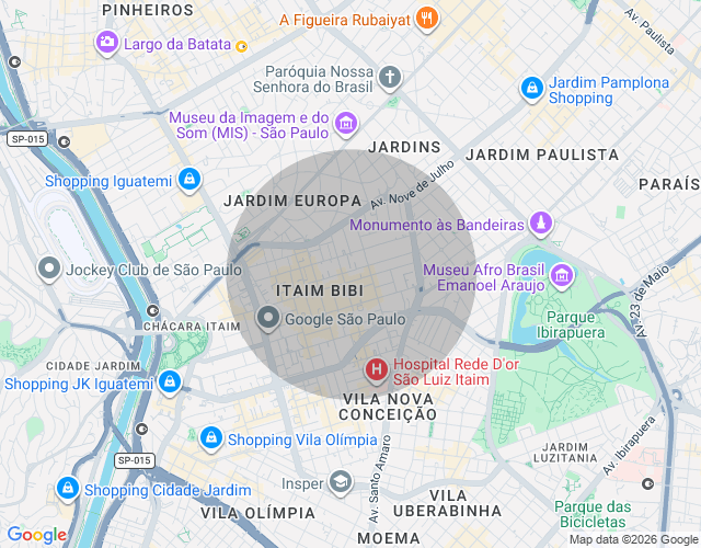 Imóvel no mapa