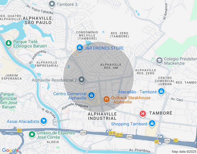Imóvel no mapa