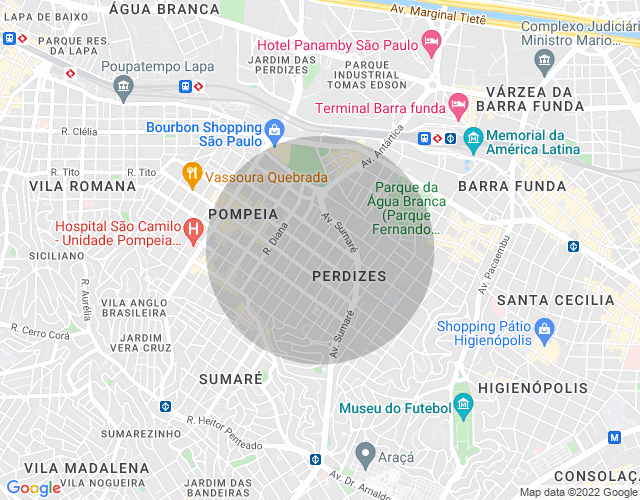 Imóvel no mapa