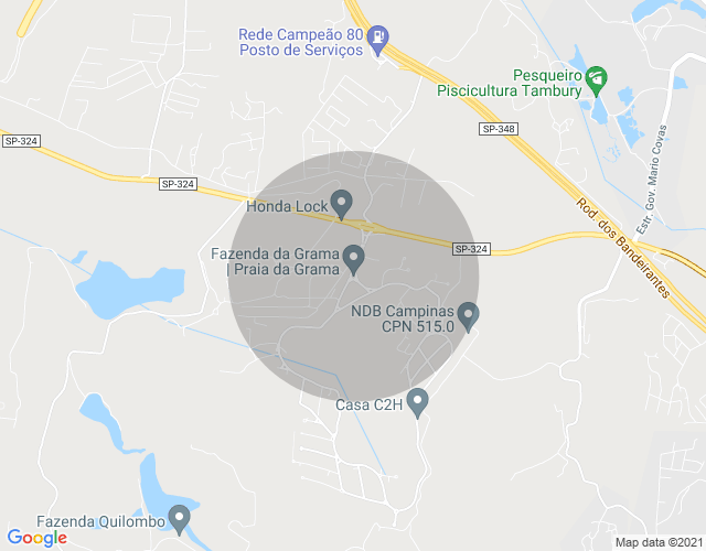 Imóvel no mapa