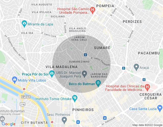 Imóvel no mapa