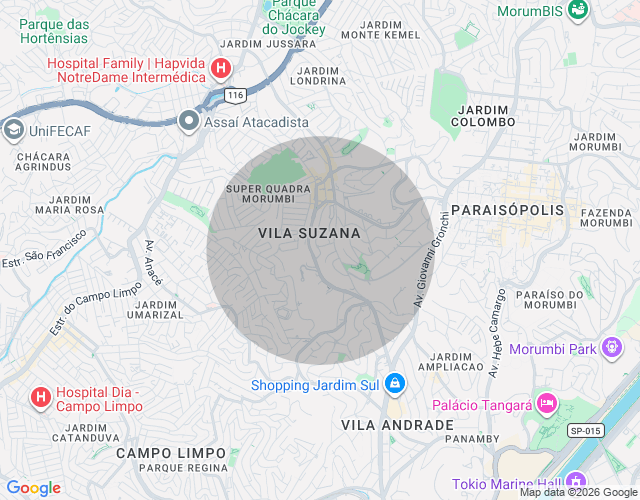 Imóvel no mapa