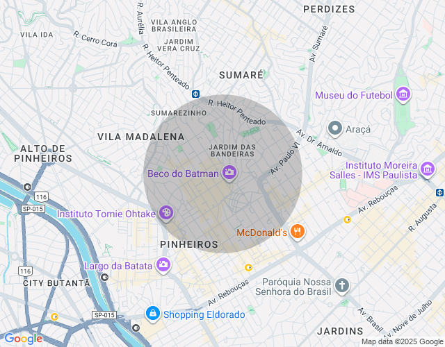 Imóvel no mapa