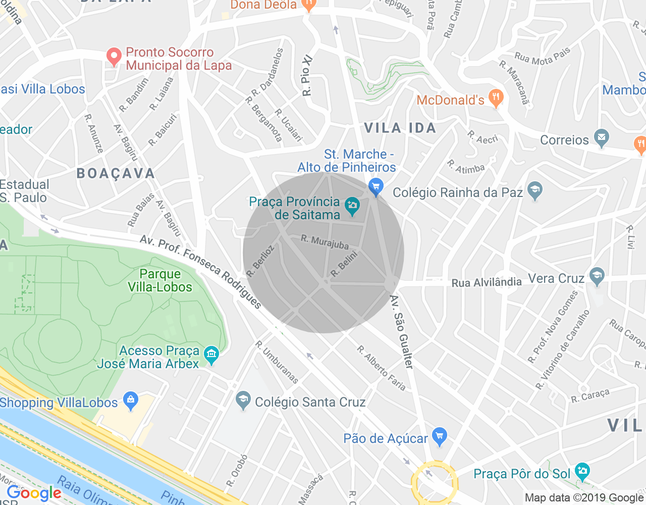 Imóvel no mapa