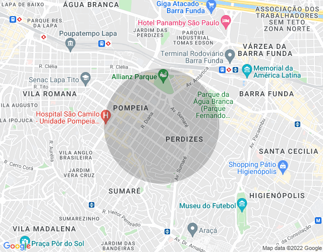 Imóvel no mapa