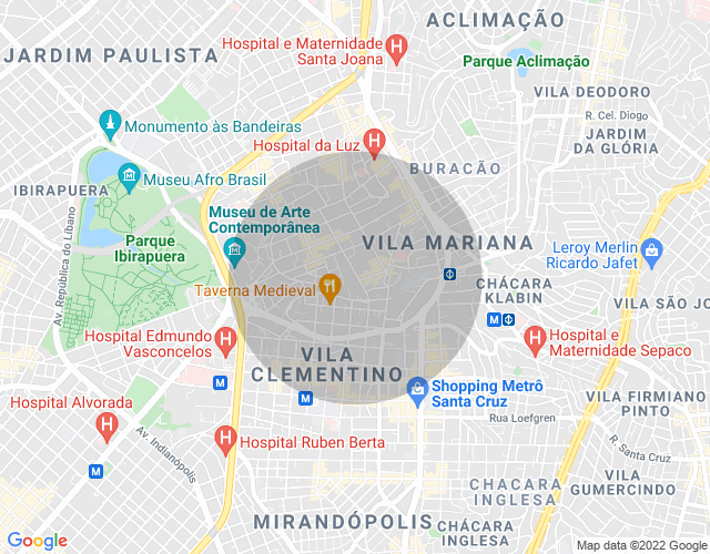 Imóvel no mapa