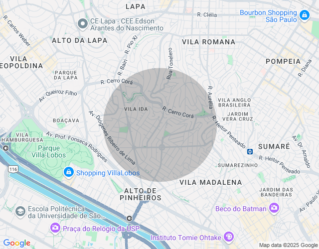 Imóvel no mapa
