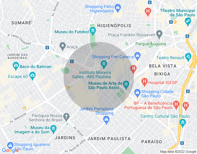 Imóvel no mapa