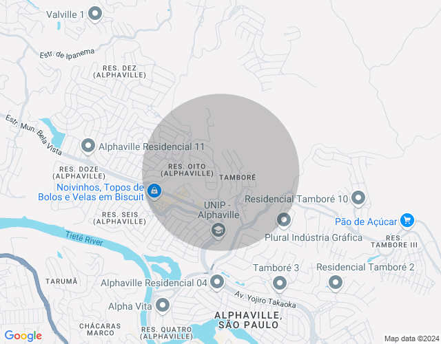 Imóvel no mapa