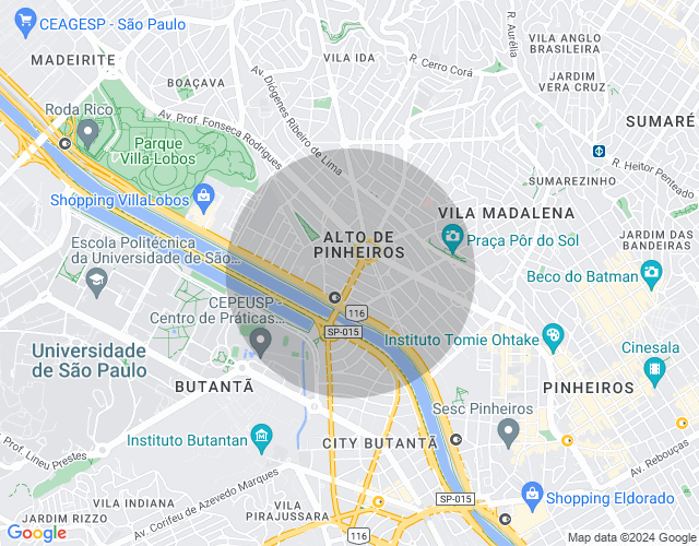 Imóvel no mapa