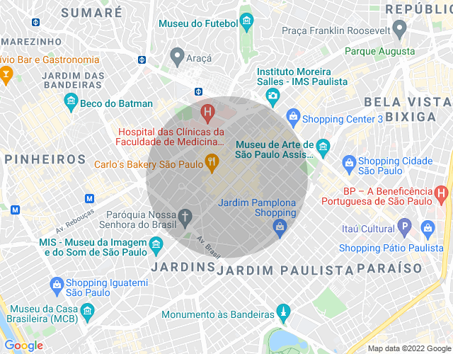 Imóvel no mapa