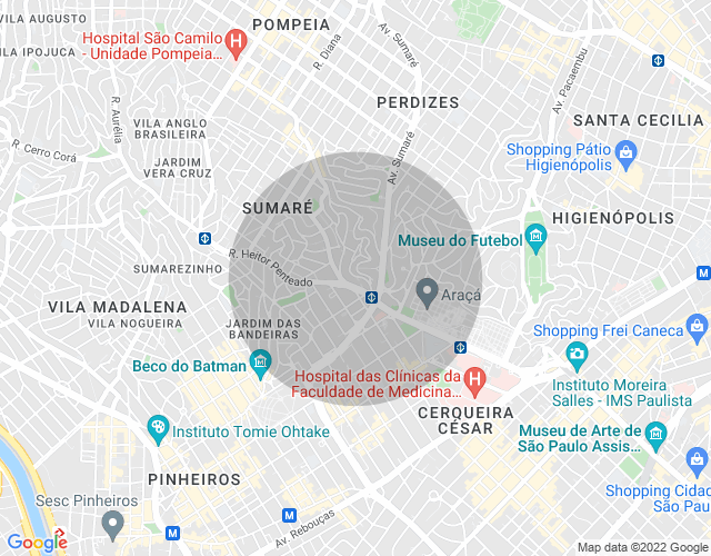 Imóvel no mapa