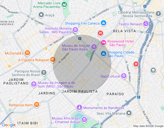 Imóvel no mapa