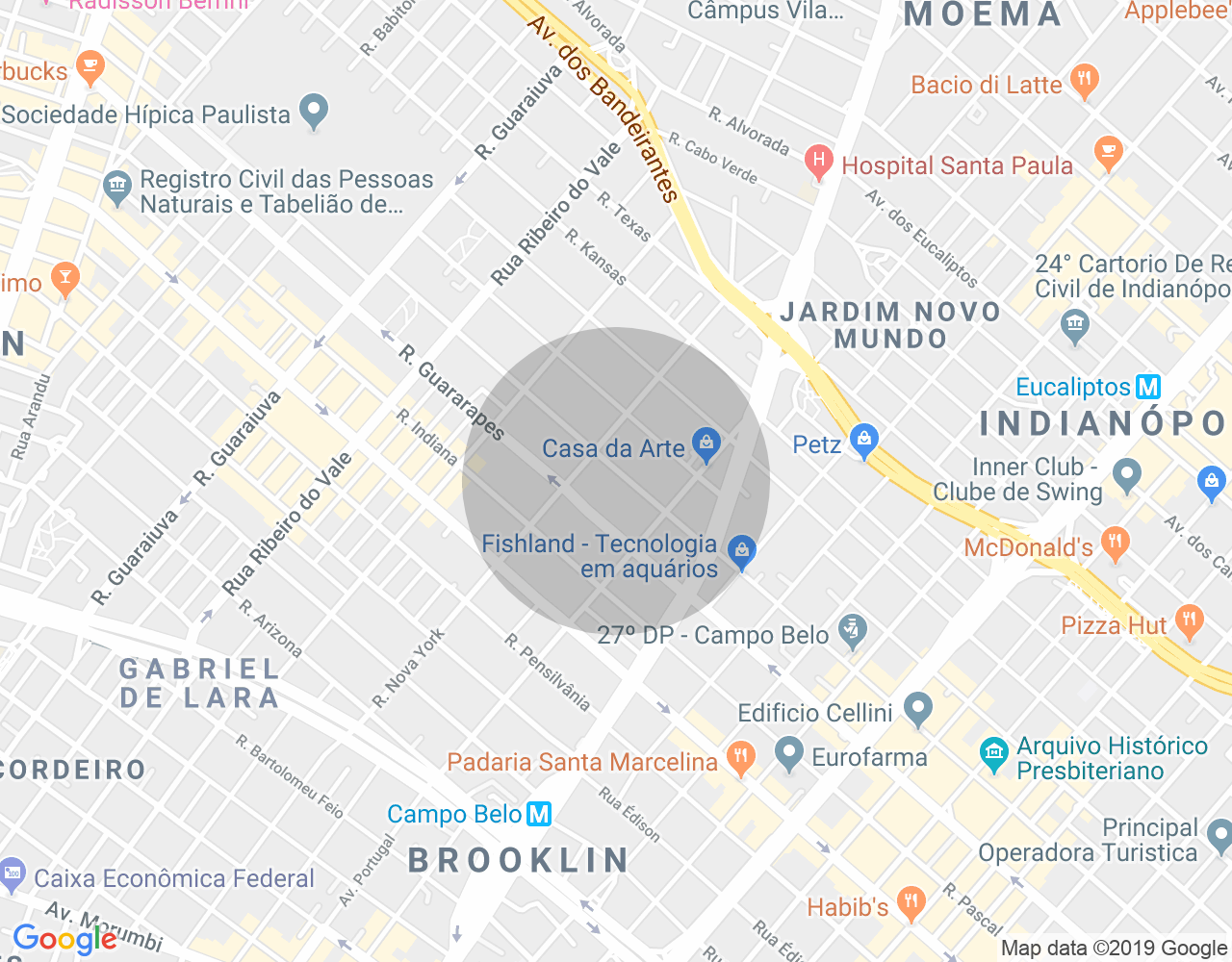 Imóvel no mapa