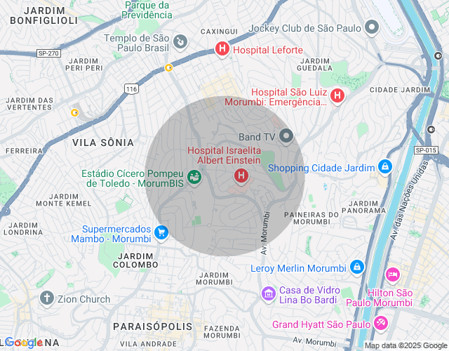 Imóvel no mapa