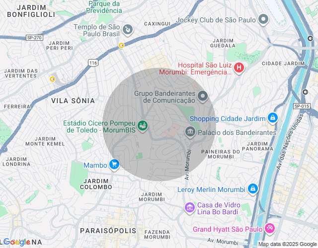Imóvel no mapa