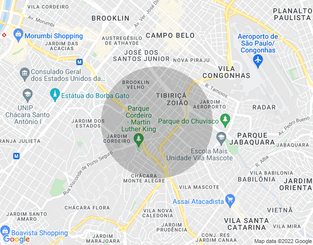 Imóvel no mapa