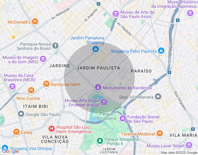 Imóvel no mapa