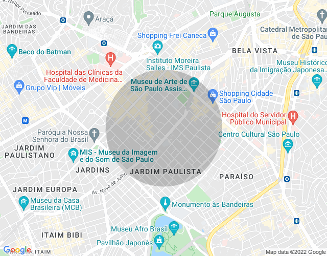 Imóvel no mapa