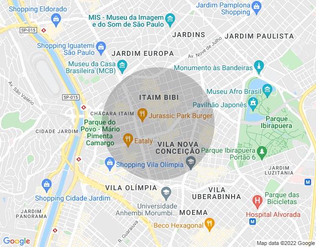 Imóvel no mapa