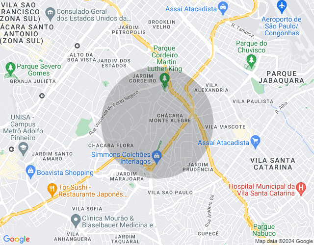 Imóvel no mapa