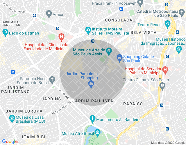 Imóvel no mapa
