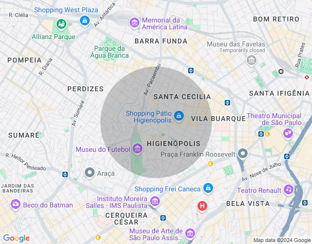 Imóvel no mapa