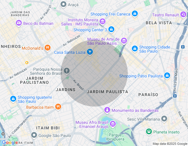 Imóvel no mapa