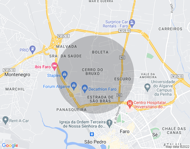 Imóvel no mapa